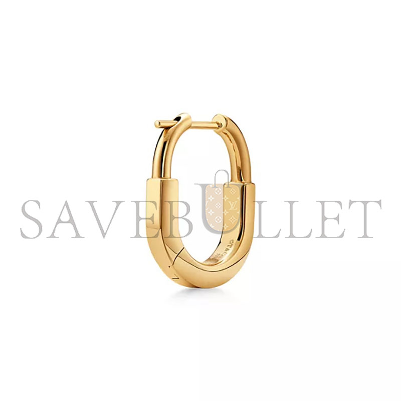 TIFFANY LOCK SMALL LOCK EARRINGS IN YELLOW GOLD WITH PAVÉ DIAMONDS 74365914
